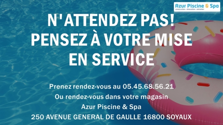 Mise en service de bassin à Angoulême, Angoulême, Azur Piscine & Spa